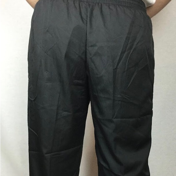 Admiral sports truck pants black elastic waistband and drawstring straight cut - Picture 3 of 11